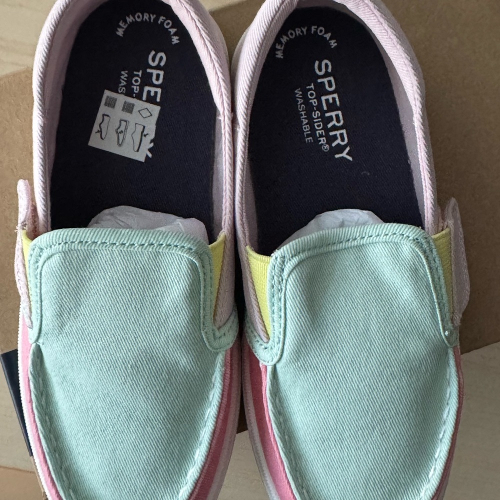 Sperry Kids Shoes - Mint Green and Pink